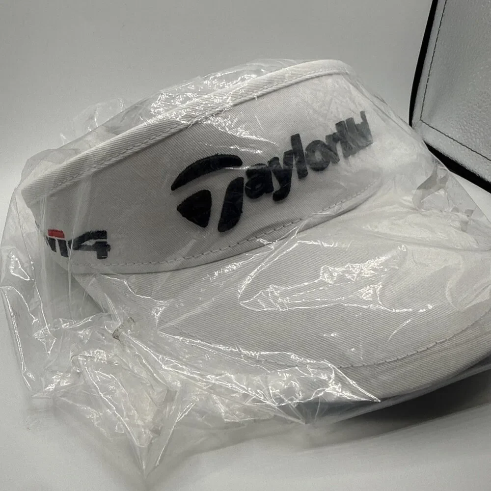 TaylorMade High Crown Golf Visor - Men's Adjustable - White - NWT M3 M4 - Picture 2 of 7